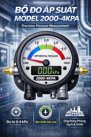 Bộ đo áp suất model 2000-4KPa