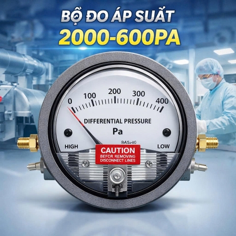 Bộ đo áp suất 2000-600PA