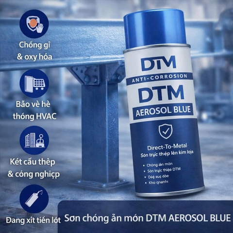 Sơn chống ăn mòn DTM AEROSOL BLUE