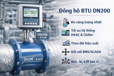 Đồng hồ BTU DN200