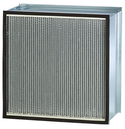 Lọc Hepa chịu nhiệt H14 khung inox 550x550x150mm