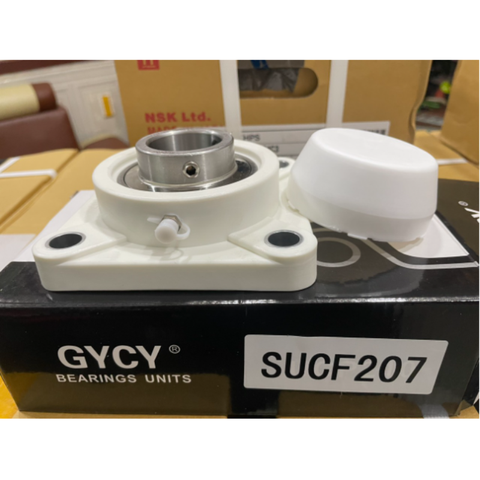 Gối nhựa + Bi inox 304 - SUCF206 - SUCF207 - SUCF208