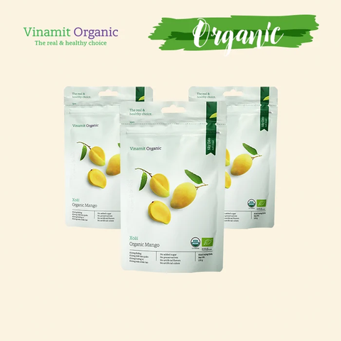 Xoài sấy dẻo hữu cơ Vinamit 100g