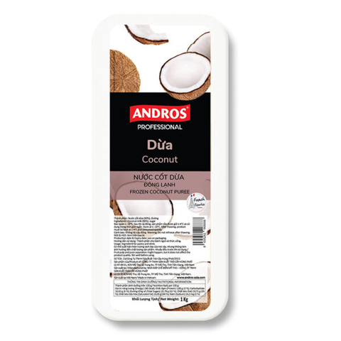Nước cốt dừa đông lạnh Andros 1kg