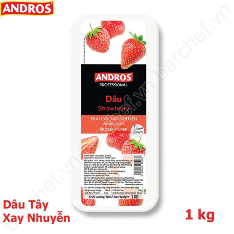 Dâu tây xay nhuyễn Andros 1kg