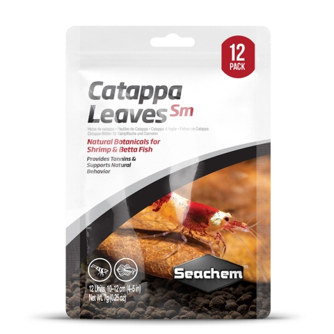 Seachem - Catappa Tea Leaves Sm -  lá hạnh nhân Ấn Độ sz nhỏ (10-13 cm)