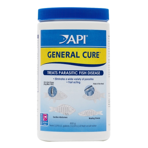 API - General Cure - Trị ký sinh trùng, sán, trùng mỏ neo, đốm trắng ICH, đường ruột cho cá nước ngọt & mặn