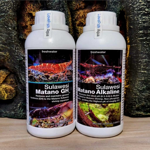 Sulawesi - Matano Alkaline - Tăng KH (4 -5) và pH (8,3-9,4) cho tép Sula hồ Matano