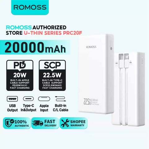 SẠC DỰ PHÒNG ROMOSS 20.000MAH