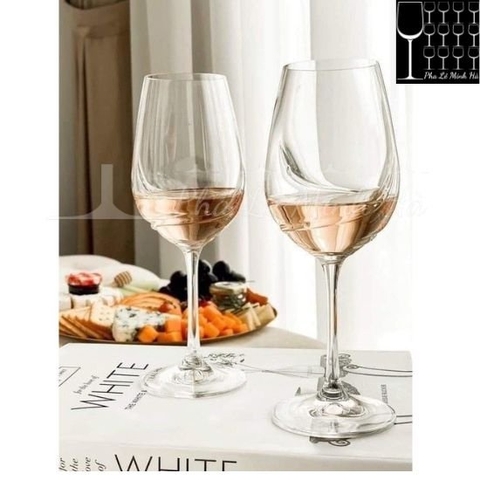 Bộ 6 Ly Vang Pha Lê Cao Cấp Bohemia Turbulence 350ml. (Vân Xoáy Quanh Ly)