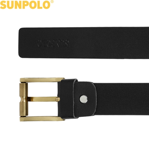 Dây nịt nam da bò SUNPOLO Đen Nâu - BS28DN
