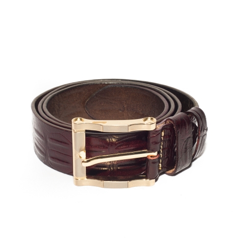 Dây nịt nam da bò SUNPOLO Đen - BSBK28