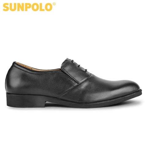 Giày Tây Nam KT0528 Da Bò SUNPOLO Đen Nâu