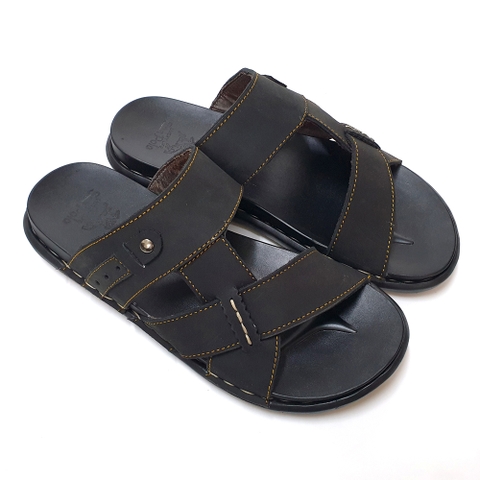 Dép Quai Ngang SNA101 Da Bò Cao Cấp