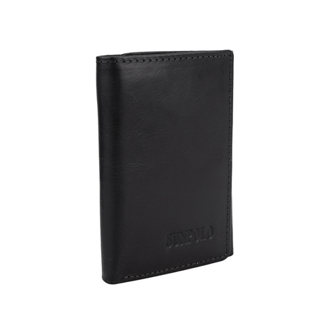 SUNPOLO ví gấp ba nam da bò cao cấp WSTF51