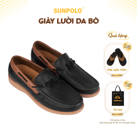Giày lười nam CS5162 da bò hiện đại phù hợp làm công sơ, đi chơi hay dự tiệc
