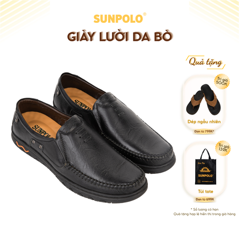 Giày lười LS2098 da bò đế mới tinh tế thu hút cho phái mạnh