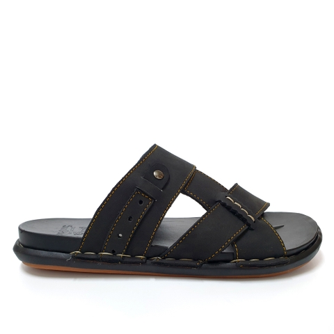 Dép Quai Ngang SNA101 Da Bò Cao Cấp