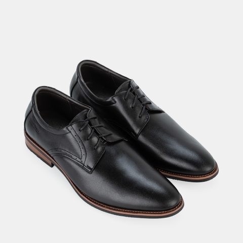 Giày tây SPH427 buộc dây da bò mũi nhọn 2 phiên bản màu Đen/Nâu