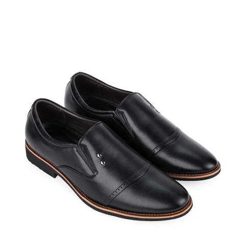 Giày tây SPH309 da bò đế cao su mũi nhọn 2 phiên bản màu Đen/Bò