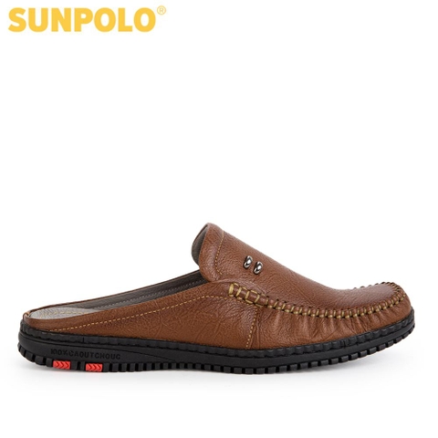 Dép sapo Giày sục da bò đế cao su SPO322