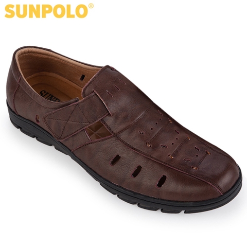 Giày Rọ Nam Da Bò Cao Cấp SUNPOLO STA682