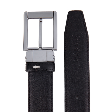 Dây nịt BELT35 kim xỏ lỗ da bò có 2 phiên bản màu Đen/Nâu