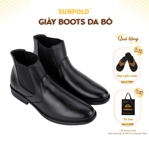 Giày Boots Nam BOOT01 Cổ Cao Da Bò