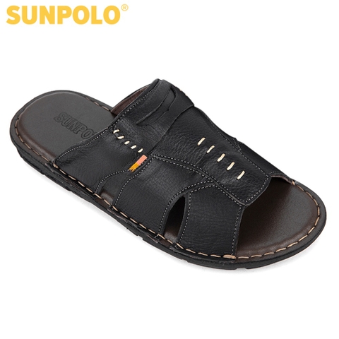 Dép Quai Ngang Nam Da Bò - AQN009