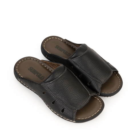 Dép Quai Ngang Nam DQN025 Da Bò Cao Cấp