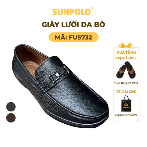 Giày lười FUS732 da bò cao cấp