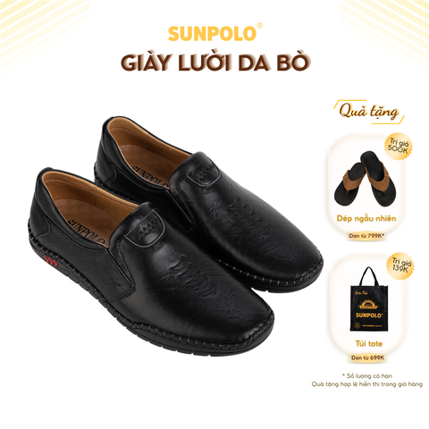 Giày lười da bò CS5052 Trẻ trung Nam tính