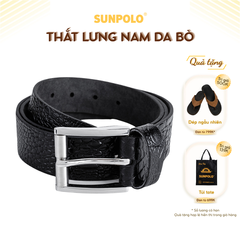 Dây nịt nam BELT06 da bò SUNPOLO