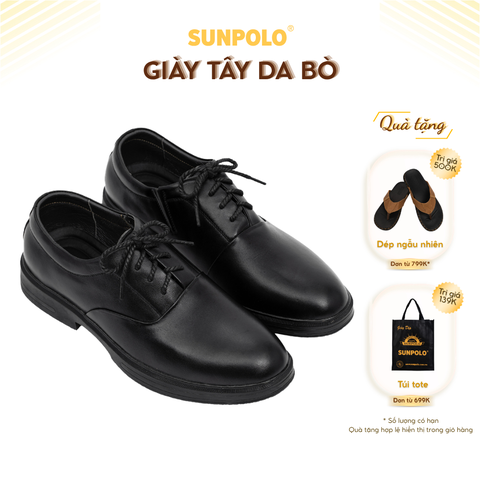 Giày da nam SPH453 đế cao Phong cách Cổ điển Vintage