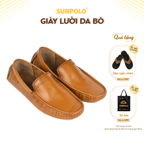 Giày lười nam MCS269 da bò cao cấp
