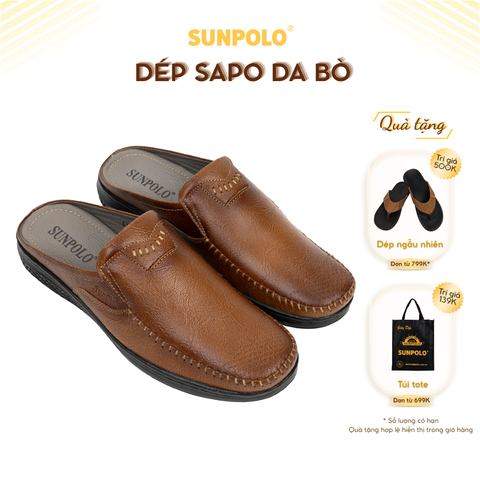 Dép sapo nam SPO330 da bò