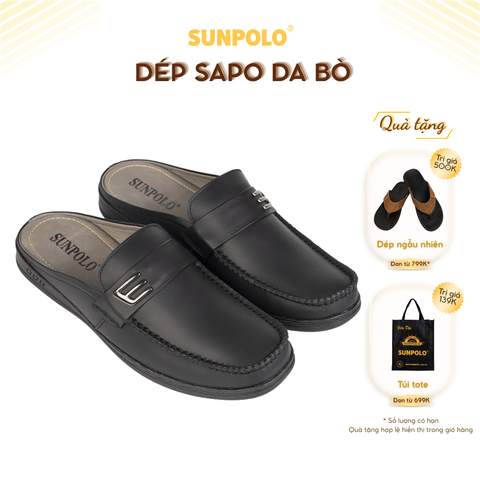 Dép sapo SPO195 da bò đế cao