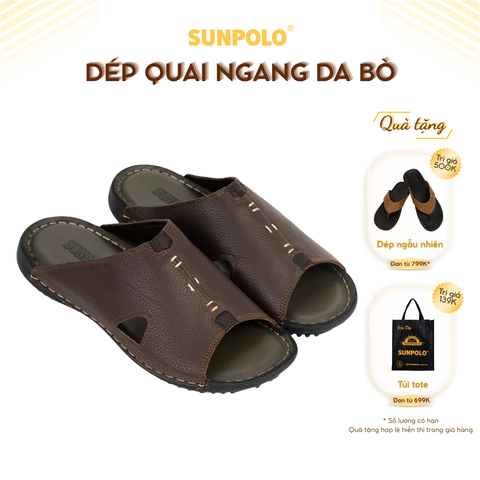 Dép Quai Ngang Nam DQN012 Da Nam Cao Cấp