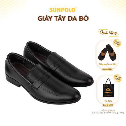 Giày Tây Nam SPH212 Da Bò Đen