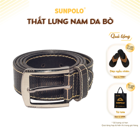 Dây nịt Nam BSMK25 Da Bò SUNPOLO