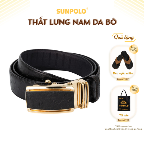 Dây nịt BSAL38 Da Bò Khóa Tự Động