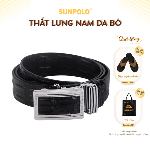 Dây nịt Nam BSAL02 Da Bò Khóa Cài Cao Cấp