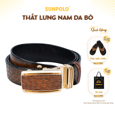 Dây nịt da bò BSAL50 khóa cài tự động