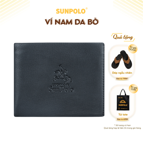 Ví ngang nam WS01DN da bò Đen Nâu