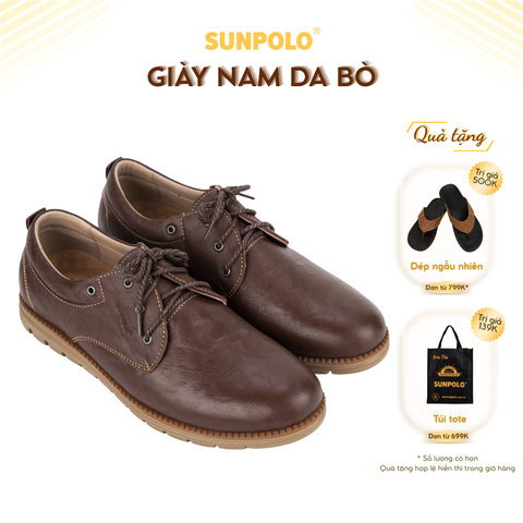 Giày nam da bò CS4060 vintage retro