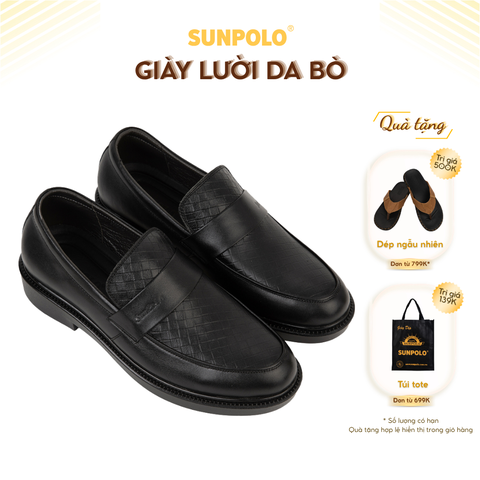 Giày lười bò nam SPH509 phong cách đế cao