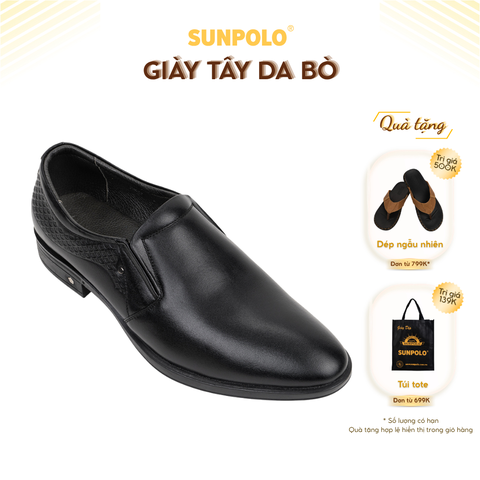 Giày tây SPH437 da bò mũi nhọn thích hợp nơi công sở, dự tiệc hay đi chơi