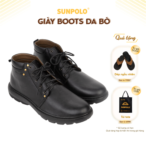 Giày Boot nam BOOT06 da bò Chunky Boots