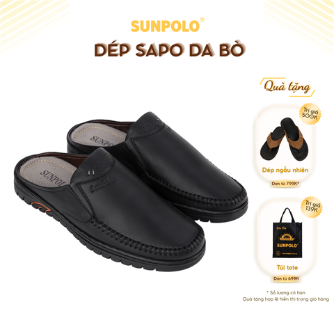Dép Sapo bít mũi SPO293 da bò