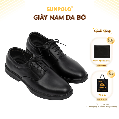 Giày da nam SPH453 đế cao Phong cách Cổ điển Vintage